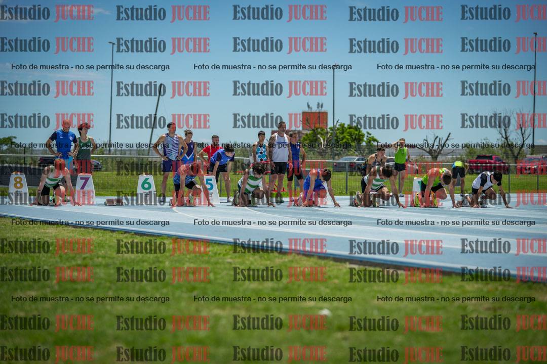 Fotos de los 100 m llanos de varones