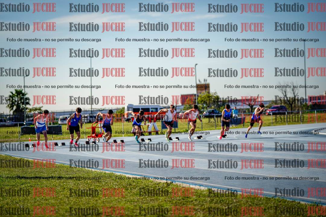 Fotos de los 100 m llanos de varones - FINAL