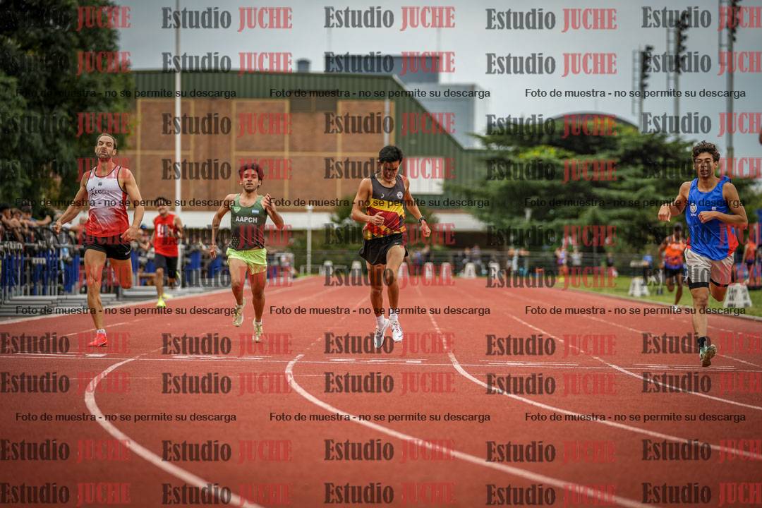 Fotos de los 400 m llanos de varones