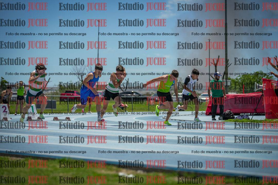 Fotos de los 100 m llanos de varones