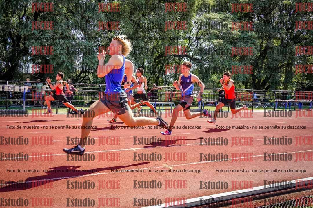 Fotos de los 100 m llanos de varones