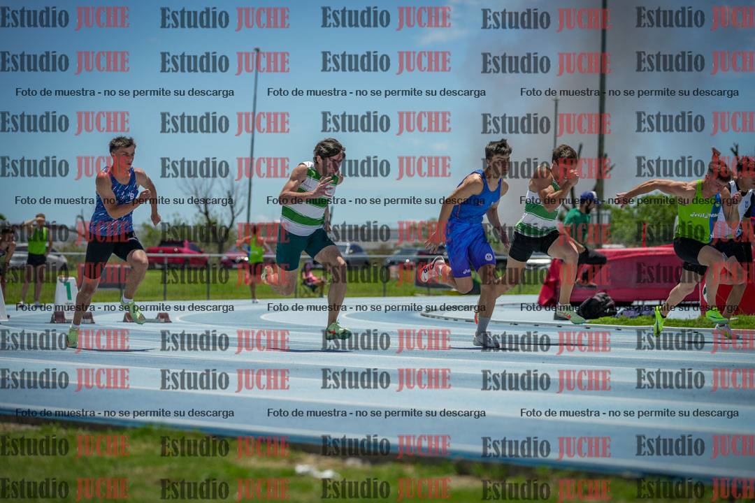 Fotos de los 100 m llanos de varones