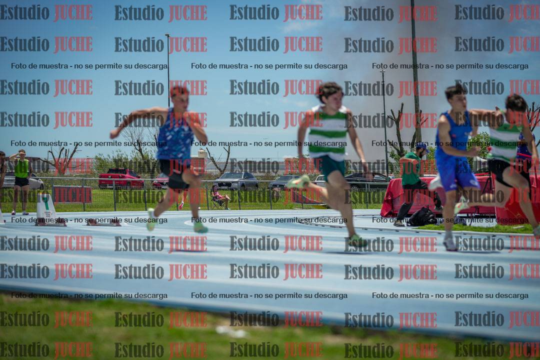 Fotos de los 100 m llanos de varones