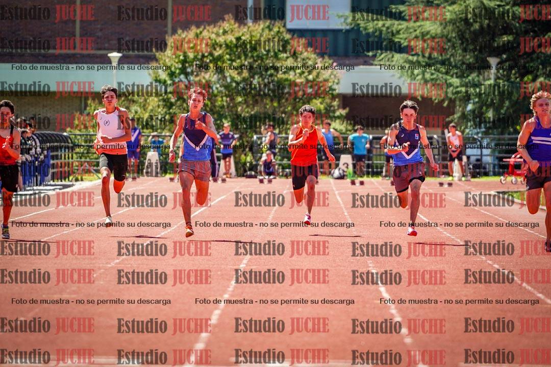 Fotos de los 100 m llanos de varones