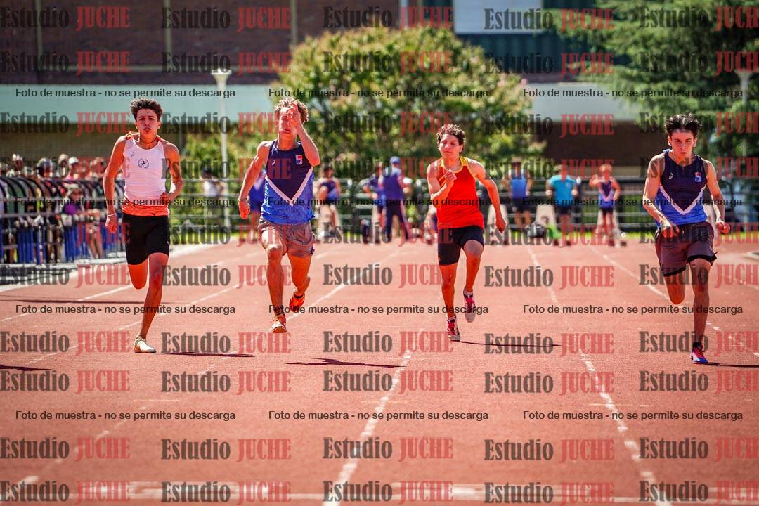 Fotos de los 100 m llanos de varones