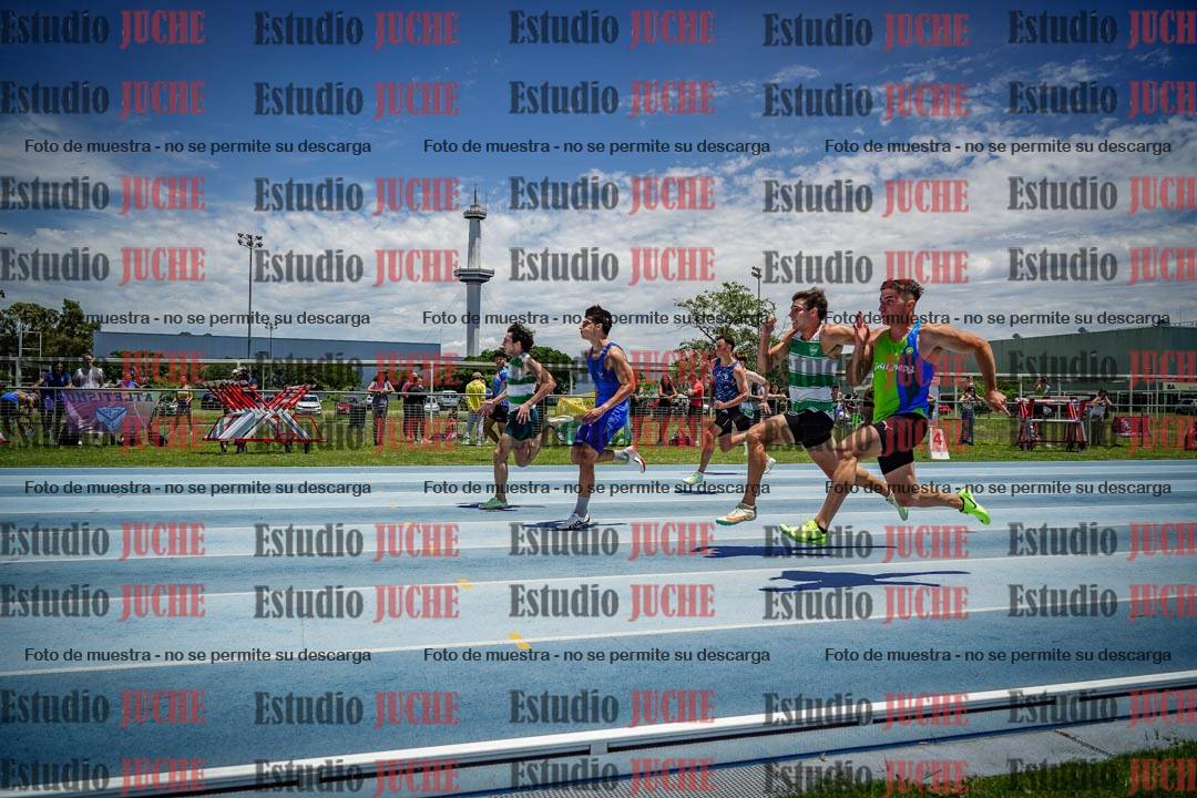 Fotos de los 100 m llanos de varones