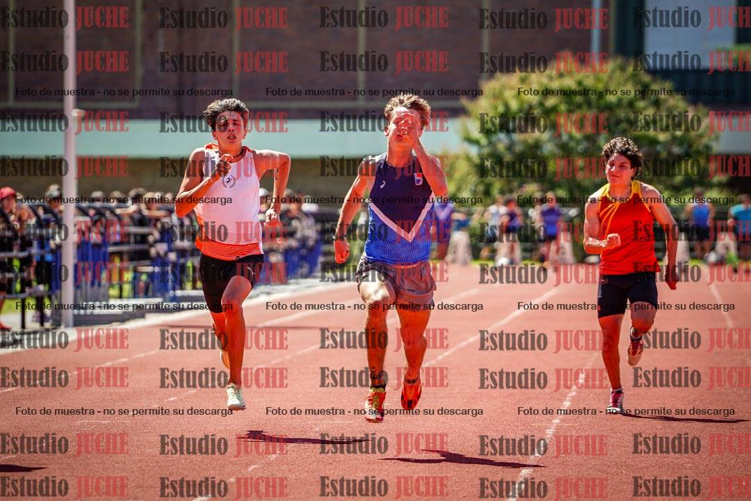 Fotos de los 100 m llanos de varones