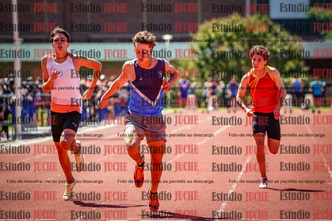 Fotos de los 100 m llanos de varones