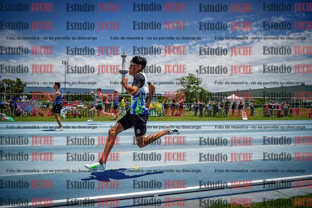 Fotos de los 100 m llanos de varones