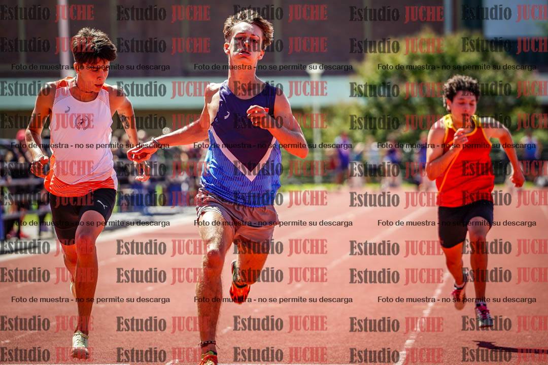 Fotos de los 100 m llanos de varones