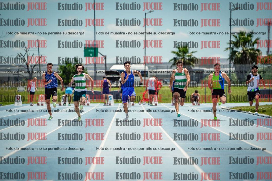 Fotos de los 100 m llanos de varones
