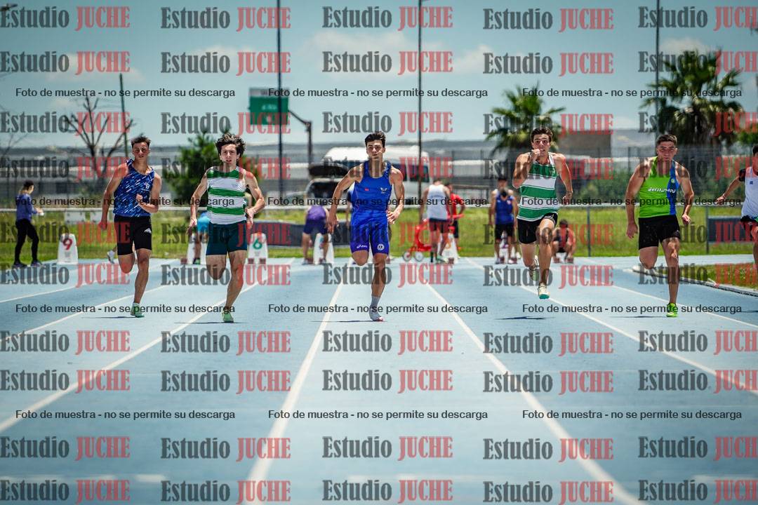 Fotos de los 100 m llanos de varones