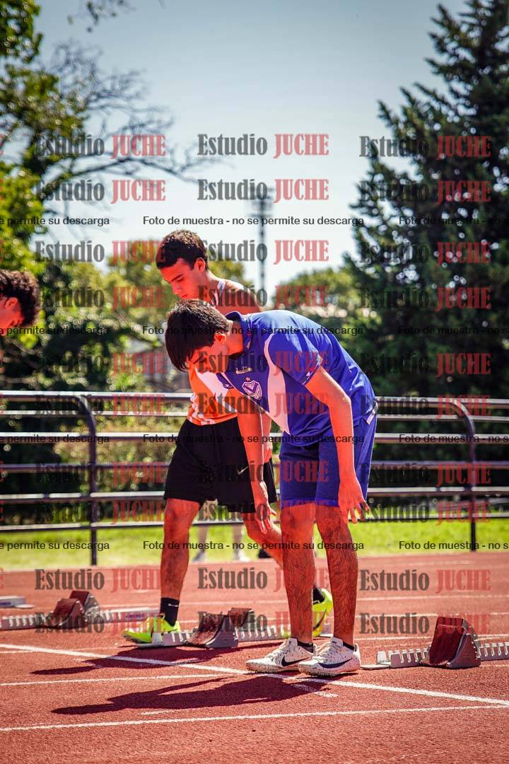 Fotos de los 100 m llanos de varones