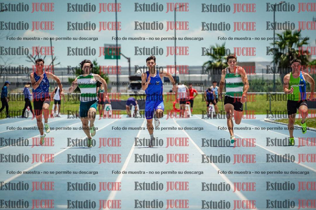 Fotos de los 100 m llanos de varones