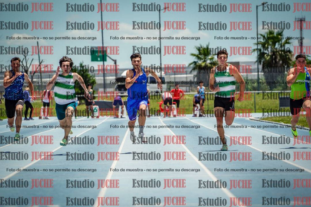 Fotos de los 100 m llanos de varones