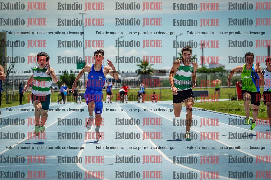 Fotos de los 100 m llanos de varones