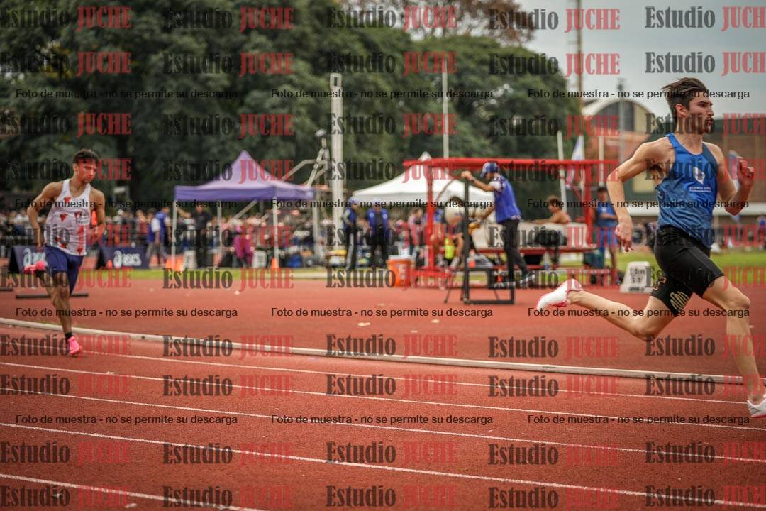 Fotos de los 400 m llanos de varones - FINAL