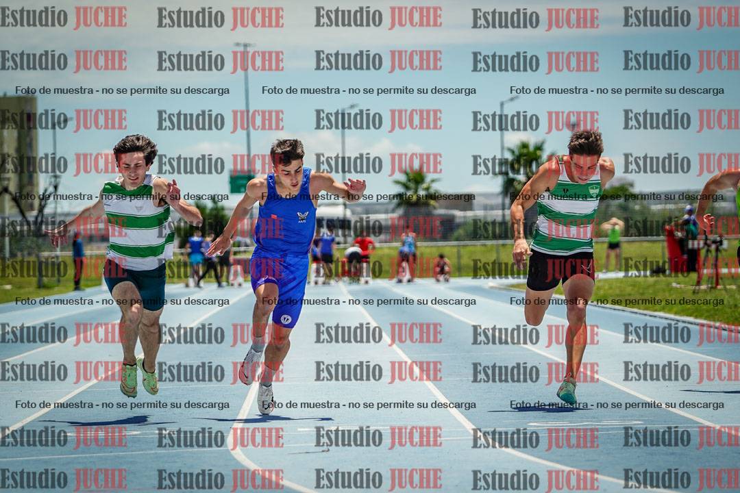 Fotos de los 100 m llanos de varones