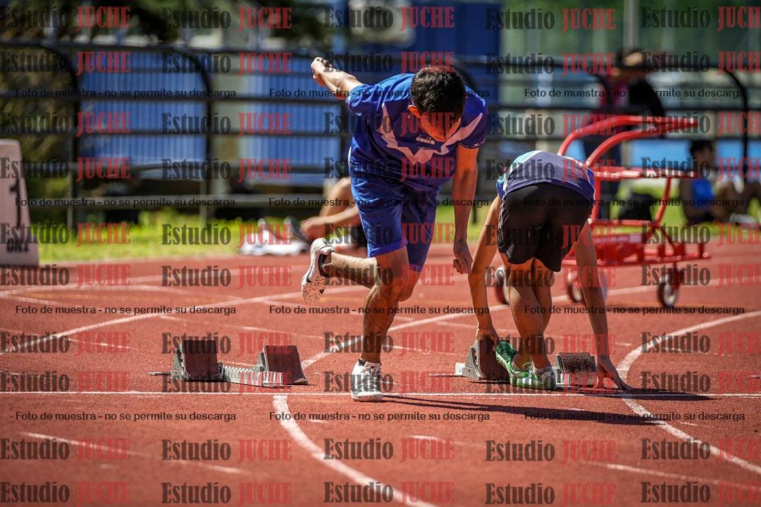 Fotos de los 100 m llanos de varones