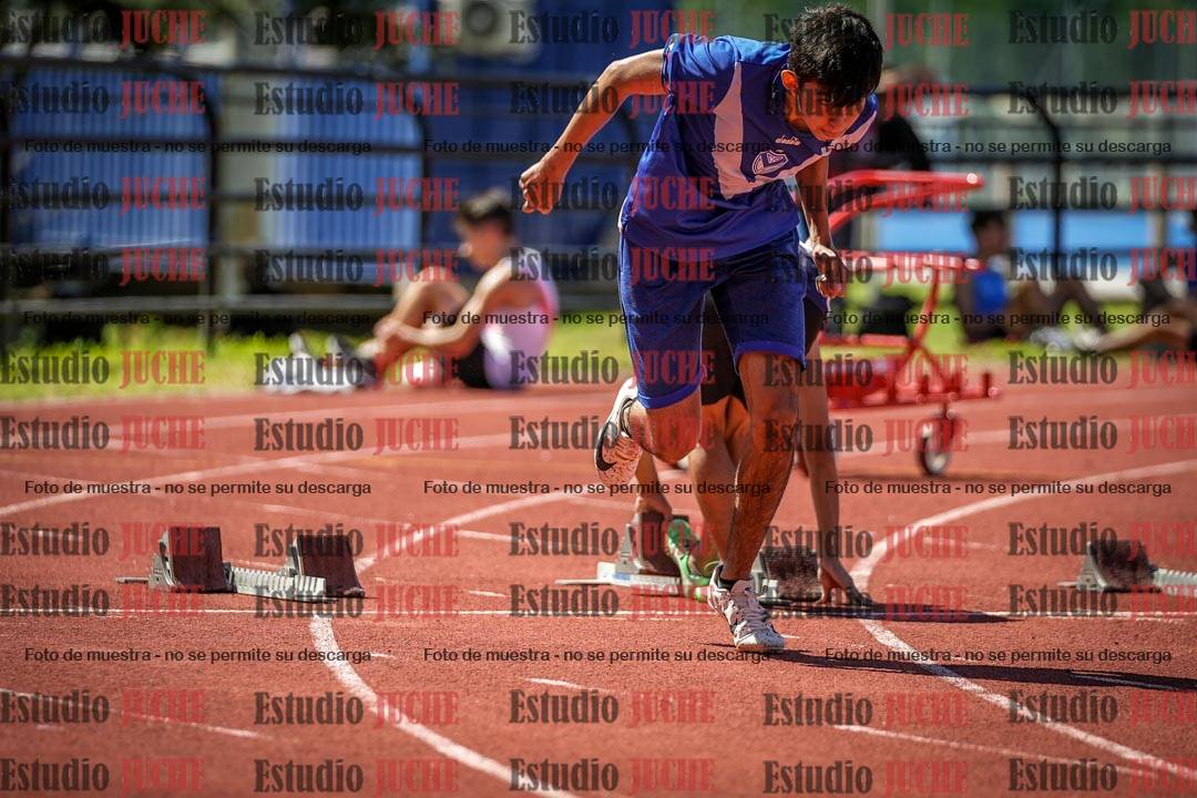 Fotos de los 100 m llanos de varones