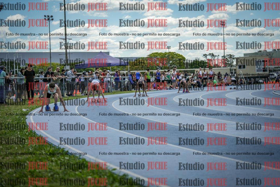 Fotos de los 400 m llanos de varones