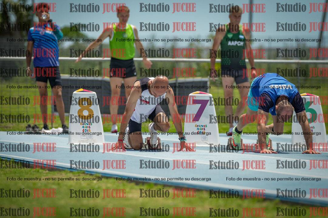 Fotos de los 100 m llanos de varones