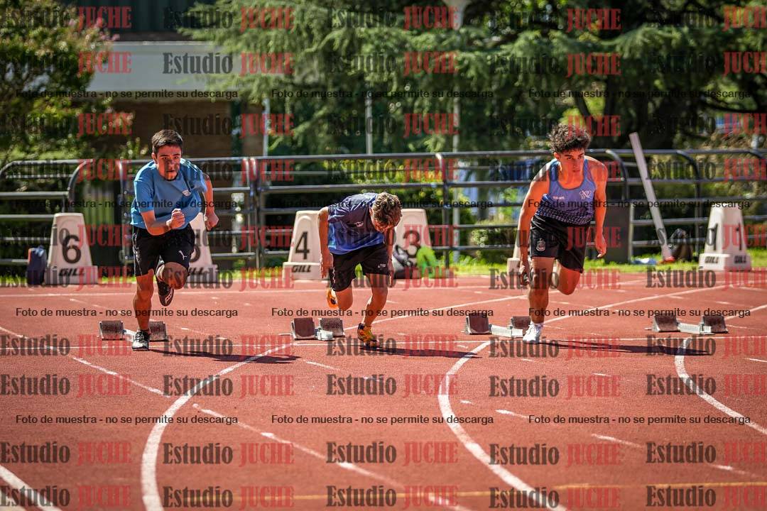 Fotos de los 100 m llanos de varones