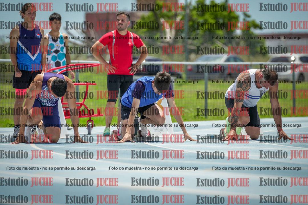 Fotos de los 100 m llanos de varones