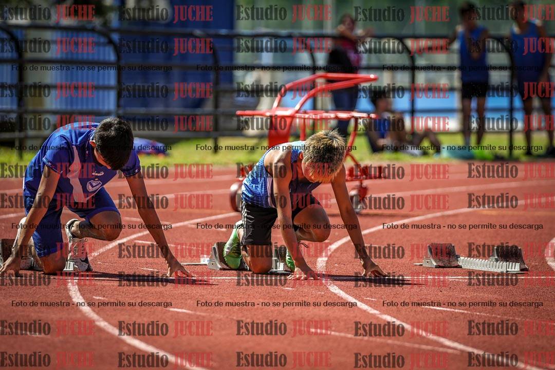 Fotos de los 100 m llanos de varones