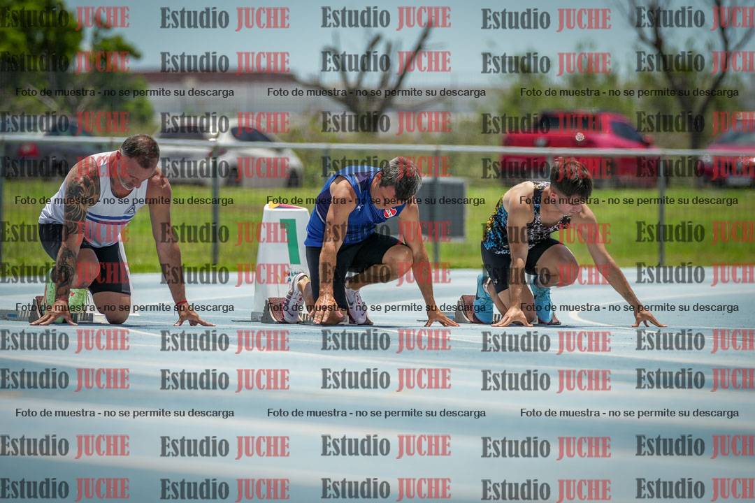 Fotos de los 100 m llanos de varones