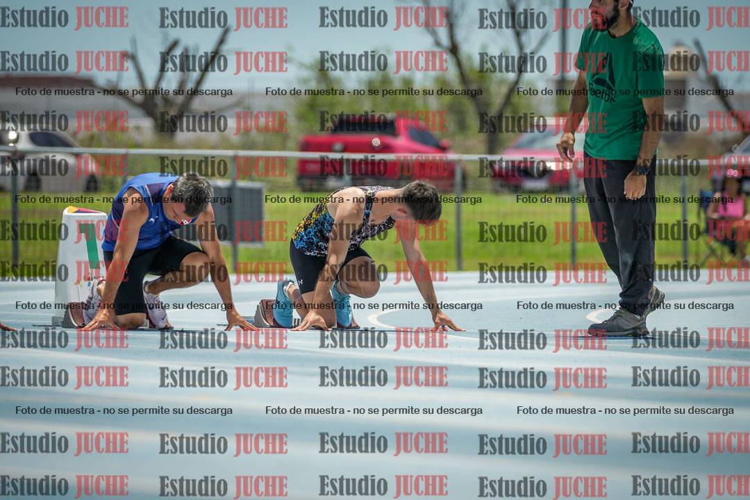 Fotos de los 100 m llanos de varones