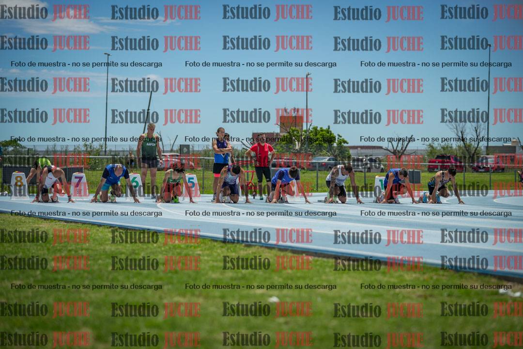 Fotos de los 100 m llanos de varones