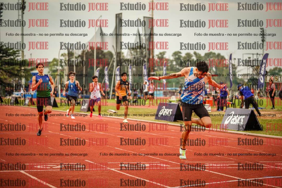 Fotos de los 400 m llanos de varones - FINAL