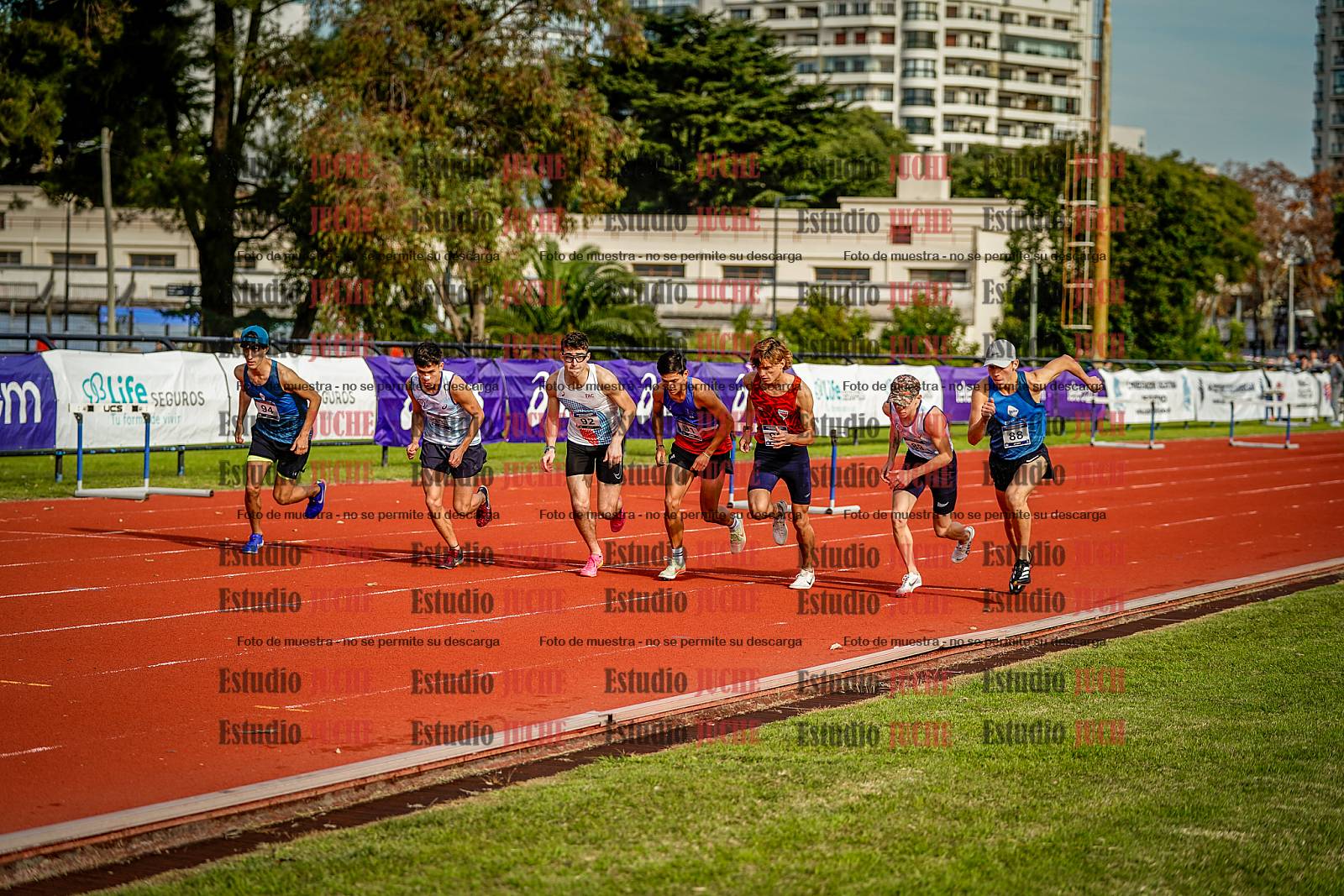 Fotos de los 3000 m con obstáculos de varones
