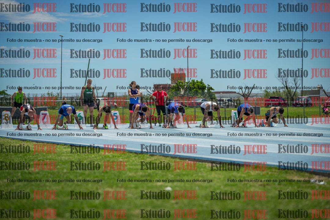 Fotos de los 100 m llanos de varones