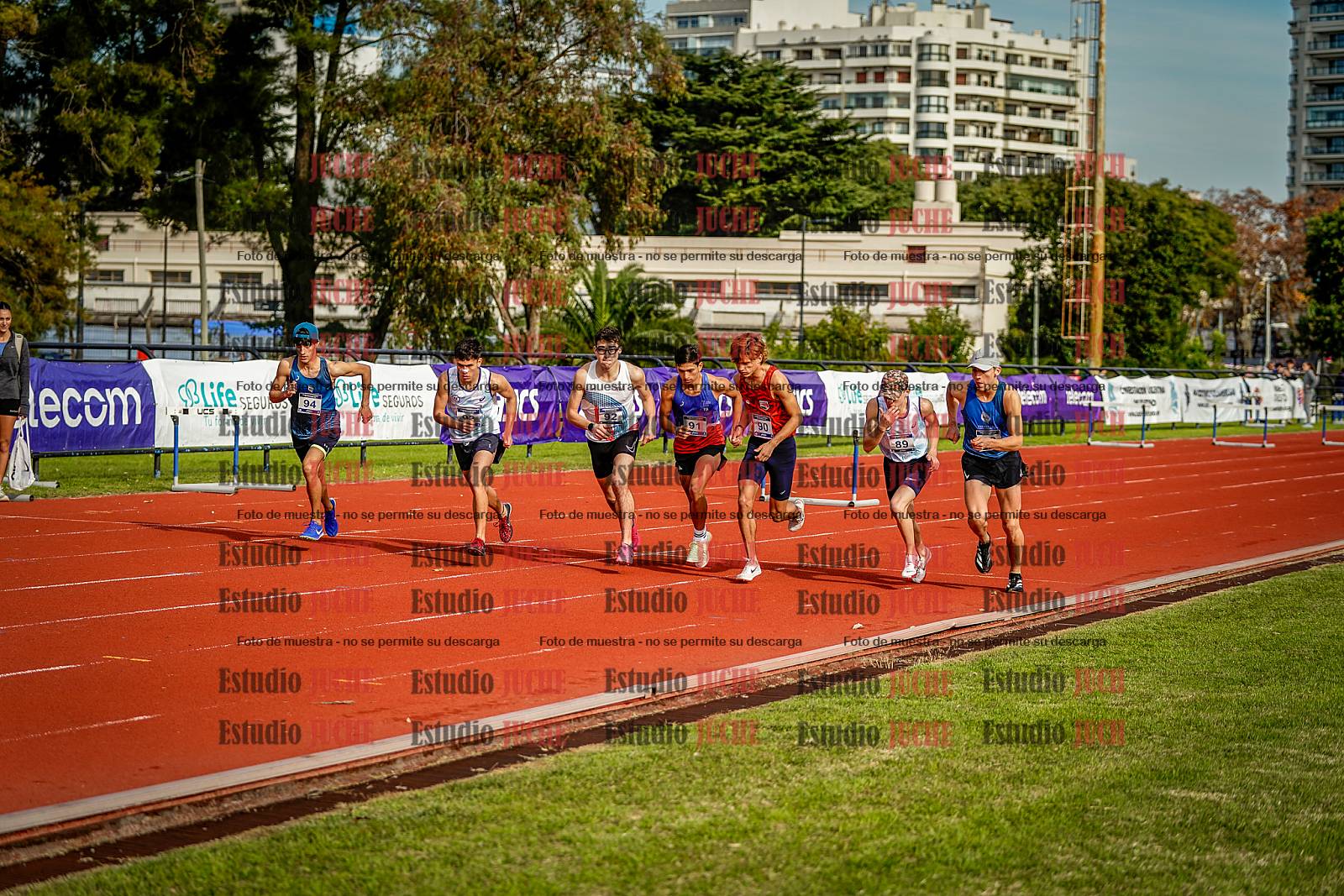 Fotos de los 3000 m con obstáculos de varones