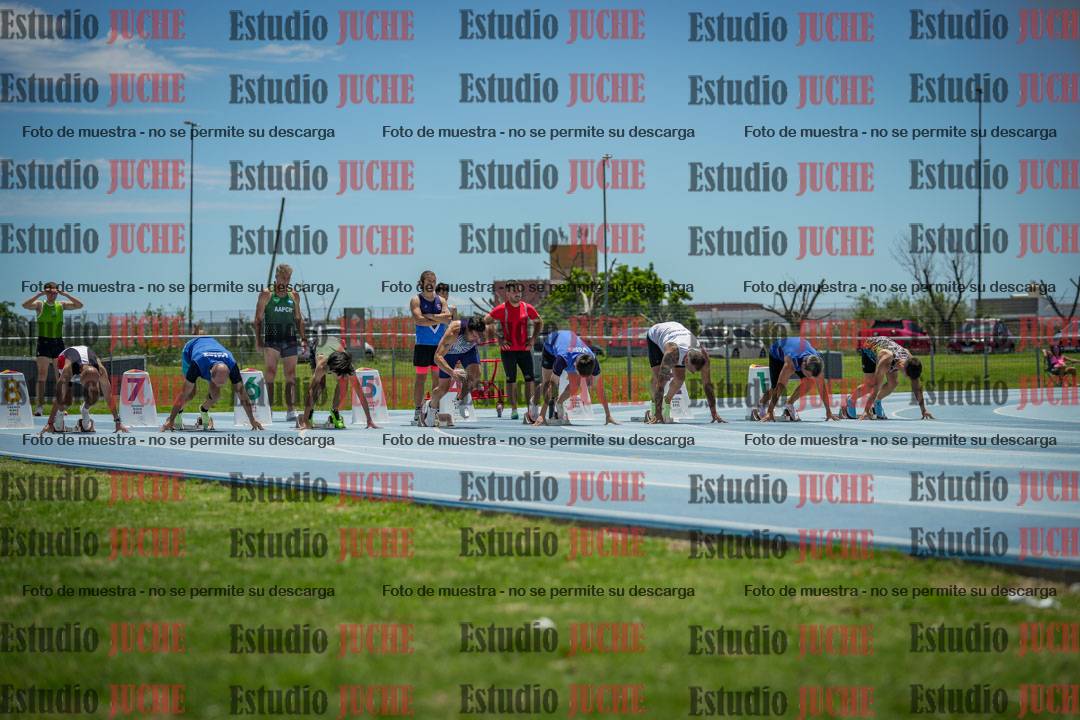 Fotos de los 100 m llanos de varones