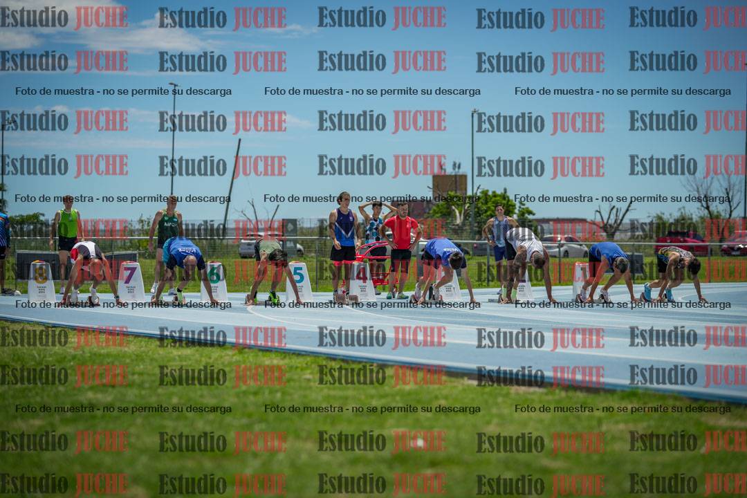 Fotos de los 100 m llanos de varones