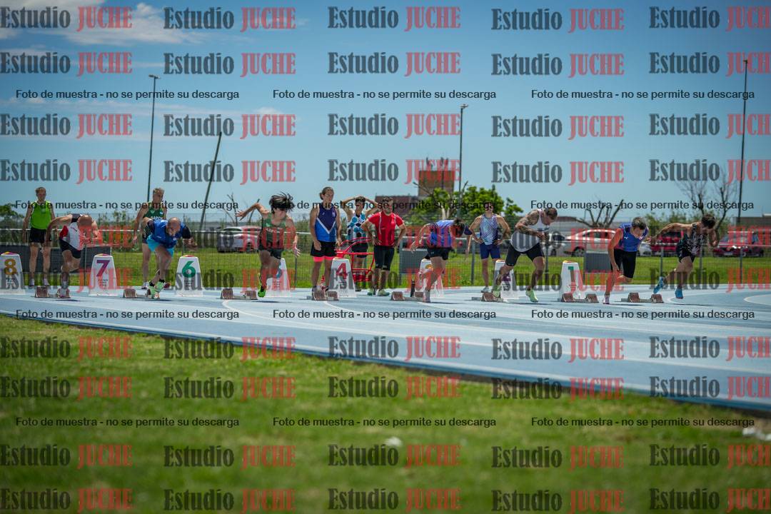 Fotos de los 100 m llanos de varones