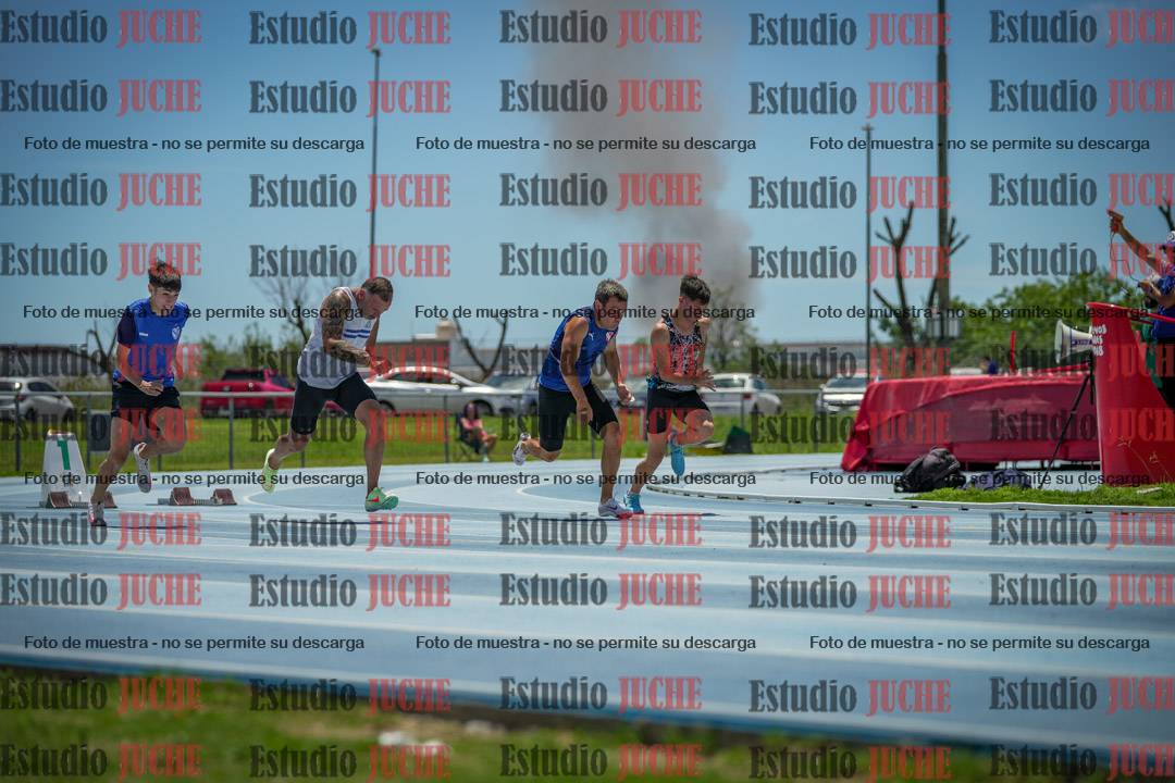Fotos de los 100 m llanos de varones