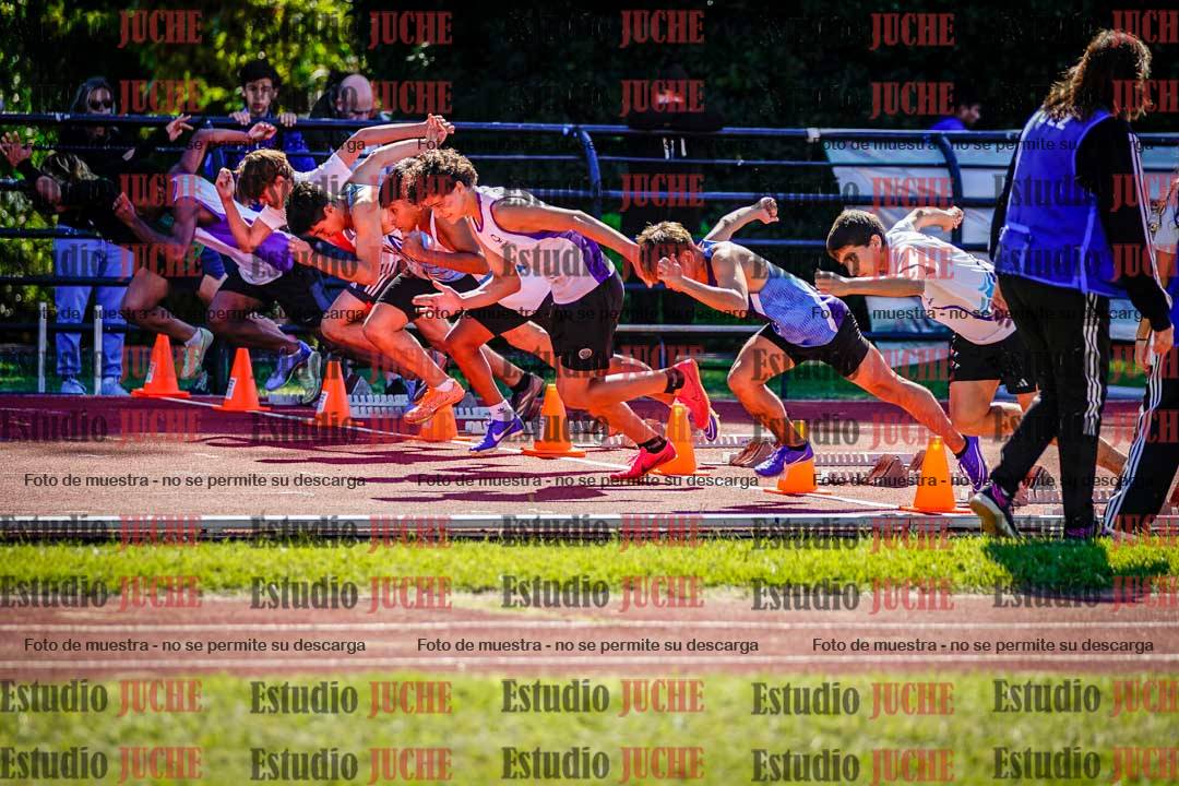 Fotos de los 80 m de varones