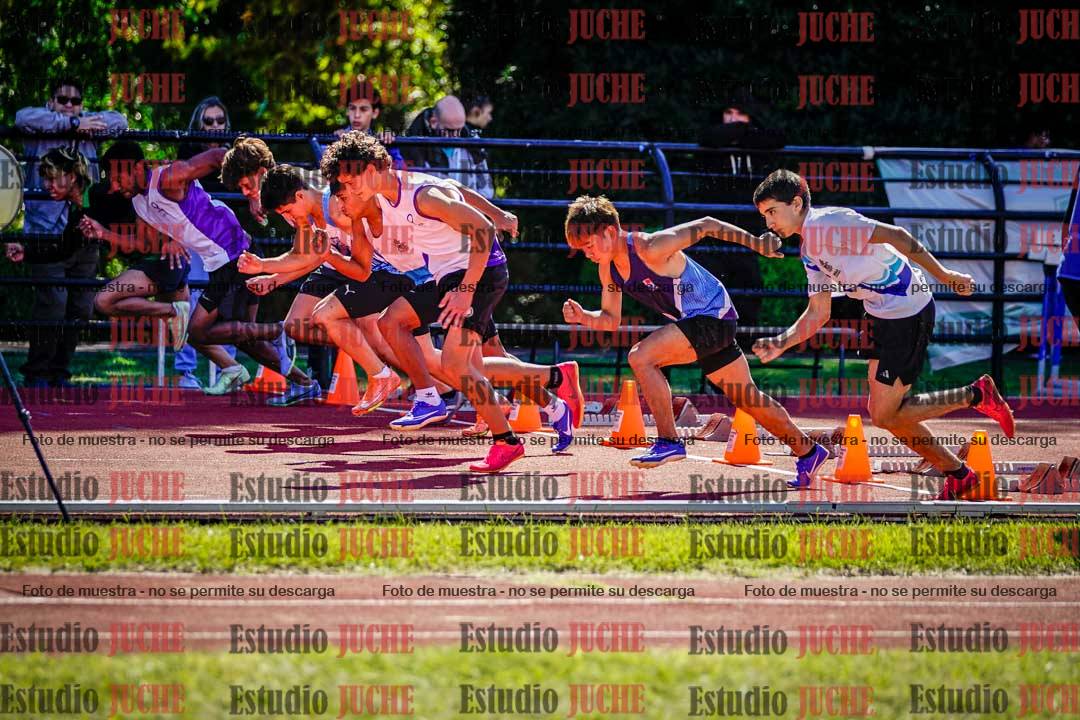 Fotos de los 80 m de varones