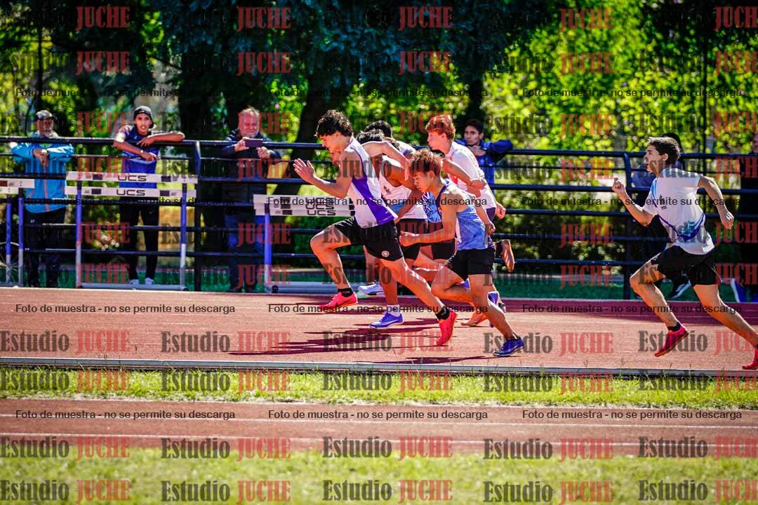 Fotos de los 80 m de varones