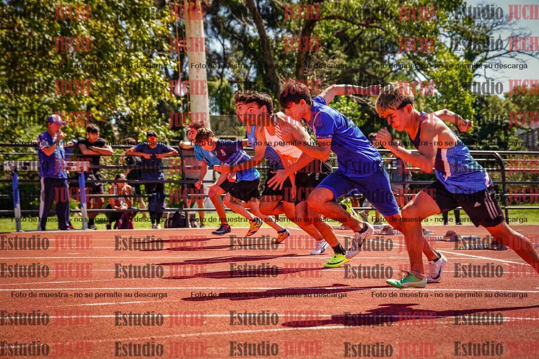 Fotos de los 100 m llanos de varones