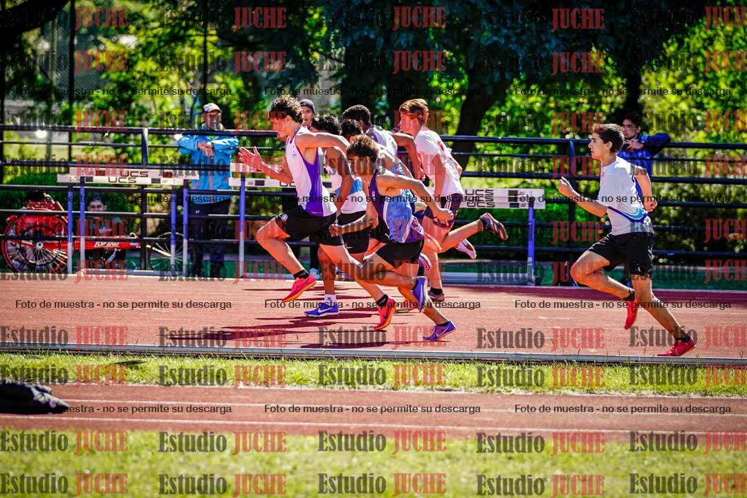 Fotos de los 80 m de varones