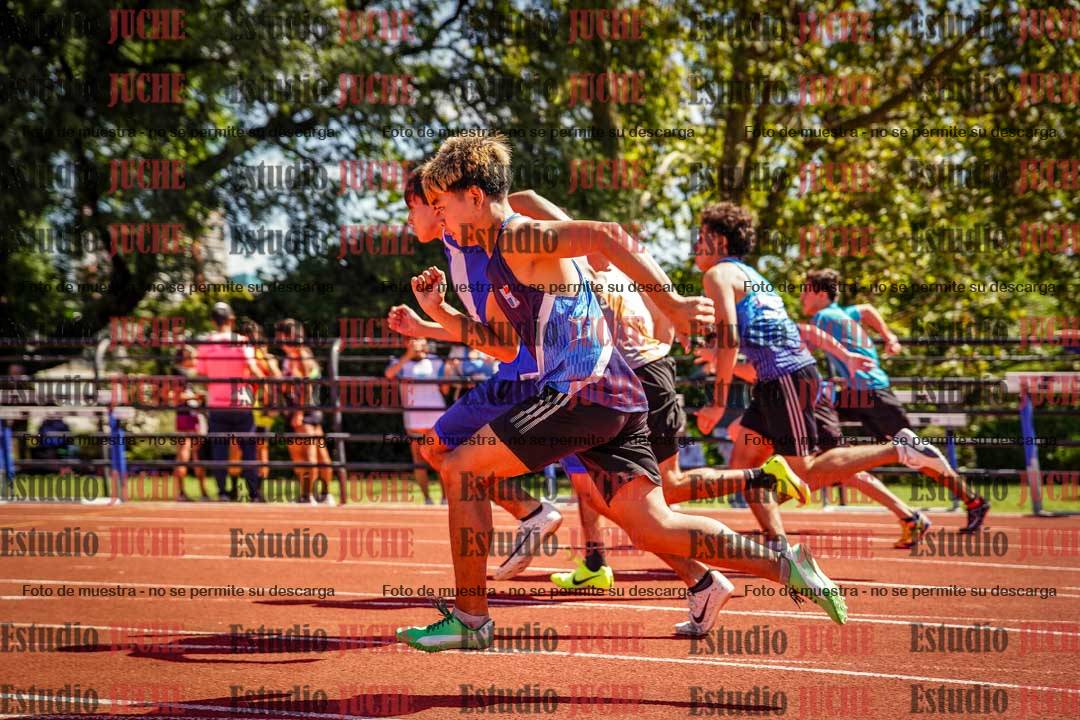Fotos de los 100 m llanos de varones