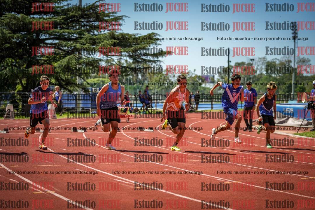 Fotos de los 100 m llanos de varones