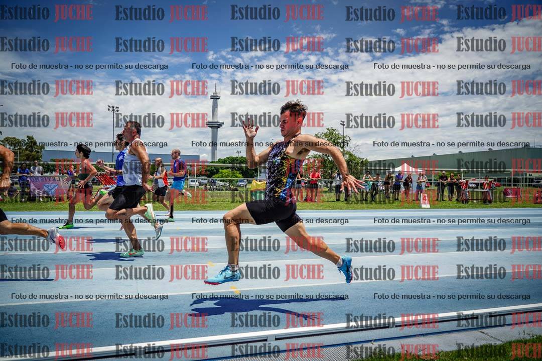 Fotos de los 100 m llanos de varones