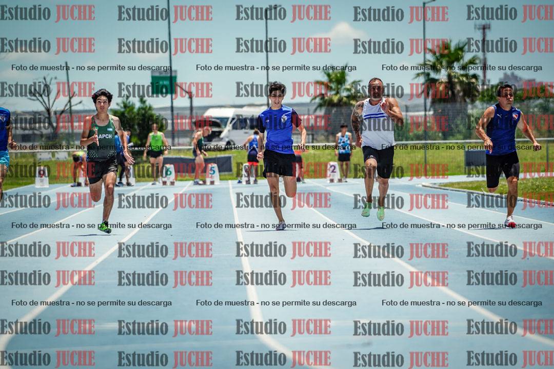 Fotos de los 100 m llanos de varones