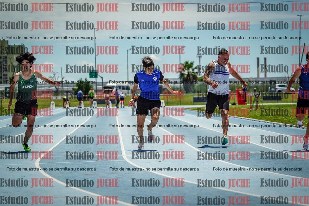Fotos de los 100 m llanos de varones